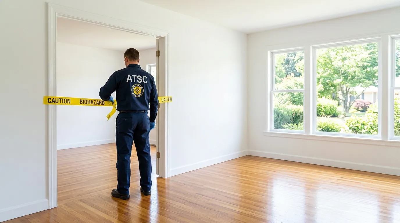 Certified biohazard cleanup crew performing Crime Scene Cleanup in North Andrews Gardens